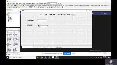 MENGHITUNG LUAS PERSEGI PANJANG DI DELPHI