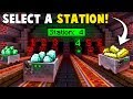 Auto-RAILWAY STATION System! - Minecraft Tutorial