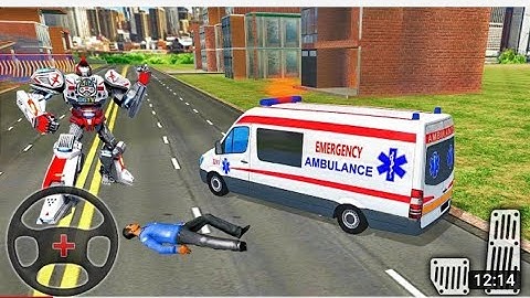 Ambulance Robot City Rescue-Car gams - Ambulance Rescues - Android Gameplay ..🚑 #1