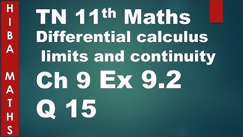 11th maths chapter 9 exercise 9.2 question 15 tn syllabus hiba maths