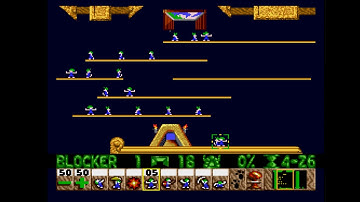 Lemmings Level 3 - Tailor Made For Blockers (Fun Rating)