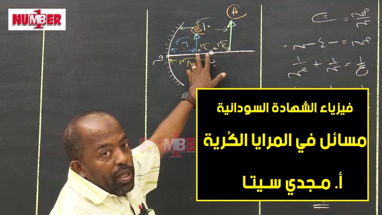 الفيزياء | مسائل في المرايا الكُرية | أ. مجدي سيتا | حصص الشهادة السودانية