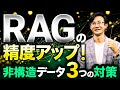 RAGの精度アップ！非構造データ 3つの対策