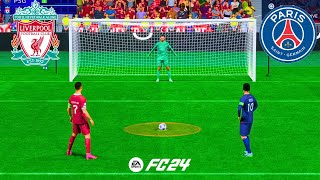 PSG VS LIVERPOOL ! FIFA 24 PENALTY SHOOTOUT ! RONALDO VS MESSI ! UCL FINAL by FIFA Gameplay 3,658 views 10 days ago 12 minutes, 15 seconds