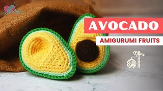 #012 | How to crochet an amigurumi Avocado | Crochet amigurumi Fruits | Free Pattern | AmiguWorld screenshot 3