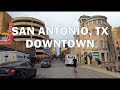 San Antonio, TX - Driving Downtown 4K