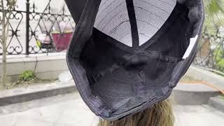 Hat Wig Hat with Hair Ponytail Wig Baseball Cap with Hair Brown Long Wavy Hair Wig for Women