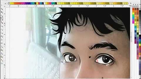 Tutorial Vector Corel Draw  Menggambar Wajah Menjadi Kartun