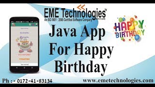 Happy Birthday App | Java