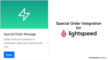 Ikeono Special Order Integration for Lightspeed Retail | Lightspeed Essentials