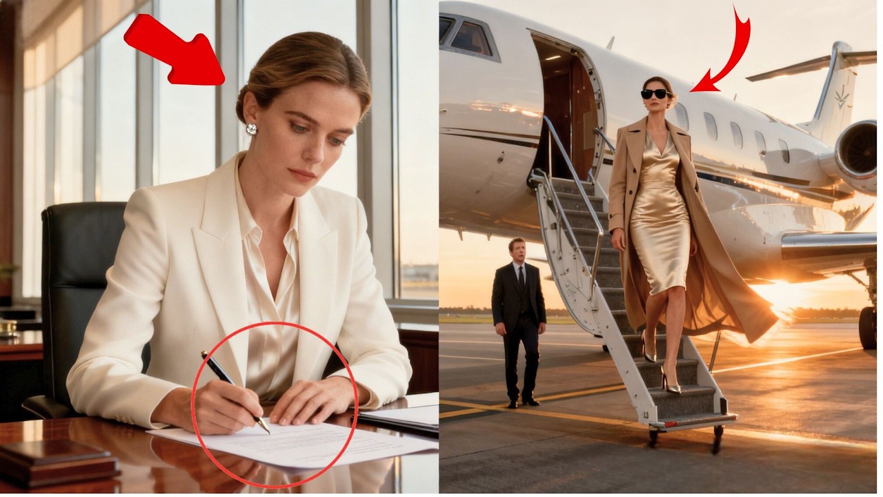 She Signed The Divorce Quietly — Then Shocked Everyone By Arriving On A Billionaire’s Private Jet