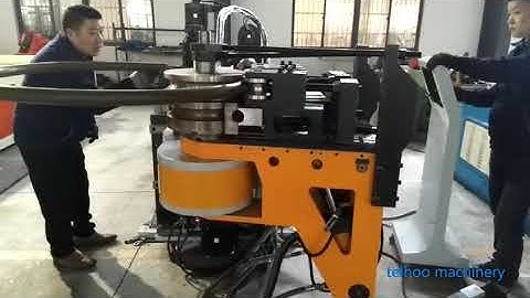 double layer cnc bender Australian customer testing video with pushbending function