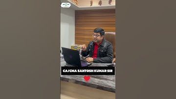 Best Faculty for Every CA/CMA Aspirants | One and Only CA/CMA Santosh Kumar Sir #cacmasantoshkumar