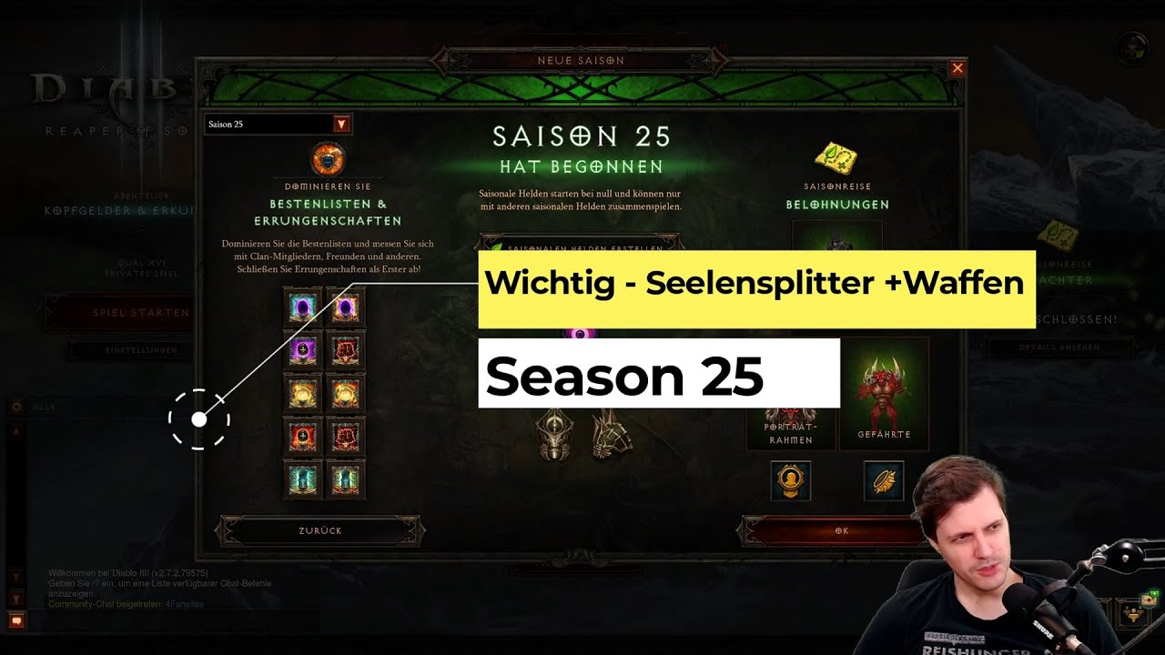 Diablo 3 Season 25 Seelensplitter Aufwerten Season 25: Seelensplitter Procs für Gift ( wichtig! ) - YouTube
