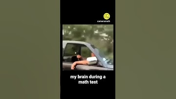 my brain during a math test #memes #funnymemes #students #shorts