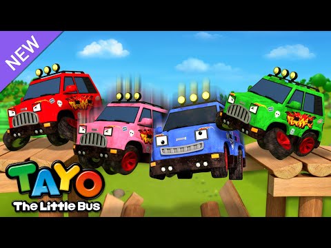 Ten in the Bed | Rainbow Vehicles | Color Song for Kids | Learn Numbers | Tayo the Little Bus