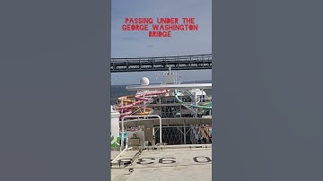 Passing under The George Washington Bridge #shorts #shortvideo #shortfeed