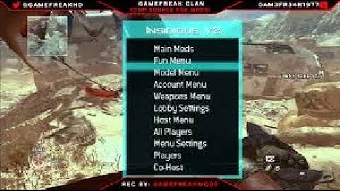 SPRX 1 14 MW2 Insidious v2 Mod Menu By Connerg 123 + Download Link