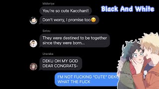 Black And White || BakuDeku || BNHA Lyric Prank