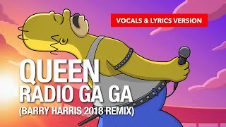 Queen - Radio Ga Ga (Barry Harris 2018 #remix) #vocals #lyrics #lyricvideo