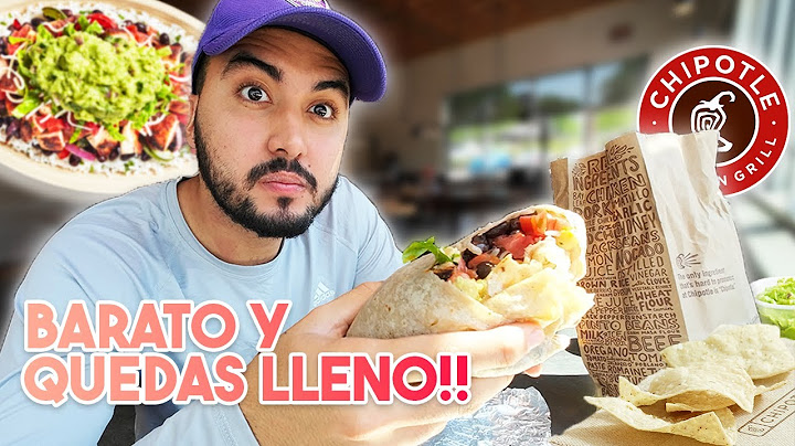 Probando la FRANQUICIA de COMIDA RÁPIDA SALUDABLE en USA 🌯 - Chipotle Mexican Grill 😎