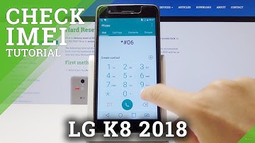 Check IMEI Number in LG K8 2018 - How to Find Serial Number