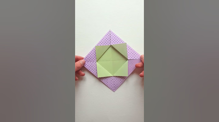 BOITE EN ORIGAMI - Tutoriel Facile