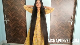 MsRapunzel | Indian Rapunzel Straightens Her Knee Length Hair