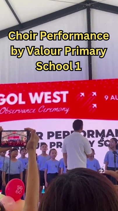 Choir Performance by Valour Primary School 1 #sg60 #nationalday2025 #新加坡 #singapore