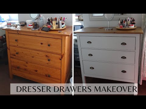 DRESSER DRAWERS MAKEOVER | IKEA HEMNES DRAWERS UPCYCLE