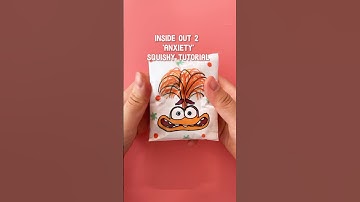 INSIDE OUT 2 😬Anxiety🧡 Squishy tutorial #squishy #papercraft #tutorial #insideout2