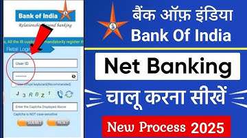 Bank of India Net Banking Online Registration | bank of india net banking kaise chalu kare | boi