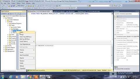 3- شرح إنشاء الجداول في قاعدة البيانات 2 على برنامج Sql Server