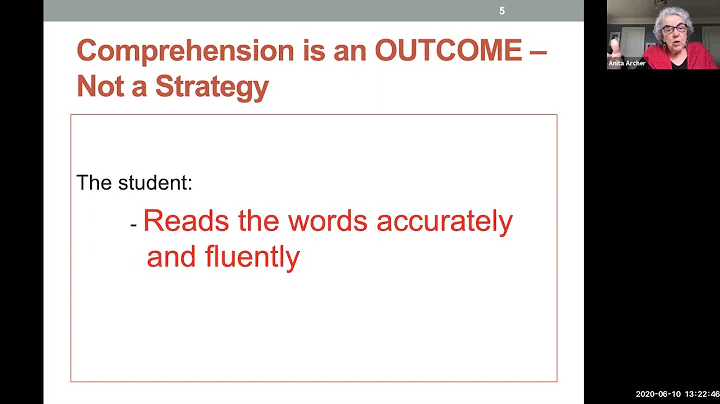 1.2B – Archer Comprehension is an Outcome