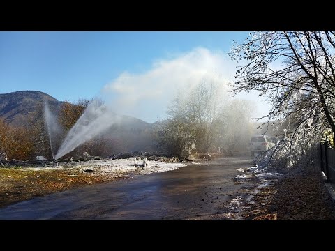 სადგერში წყლის მილი დაზიანდა