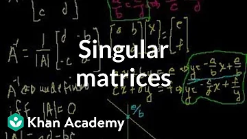 How do you solve a system of singular matrices?