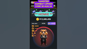 Hamster Kombat Daily Cipher Code | 30 AUG | Unlock 1M Coins #HamsterKombat 🐹🔥 #ciphercodes