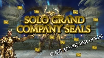 How to make Gil with Solo Grand Company Seal Farming | Final Fantasy XIV
