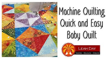How to Machine Quilt a Quick and Easy Baby Quilt