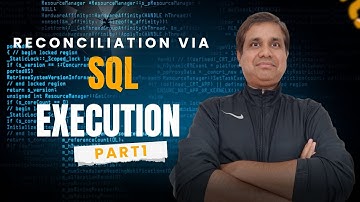Data Reconciliation in Pure SQL(Execution) - Part 1
