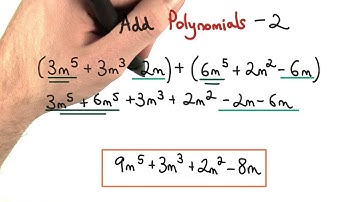 Add Polynomials Practice 2 - Visualizing Algebra