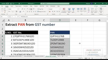 Extract PAN from GST numbers