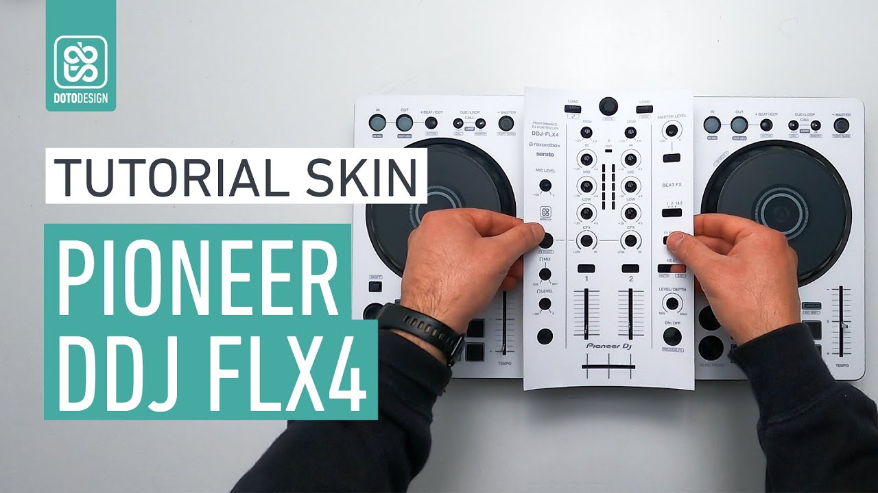 Pioneer DDJ-FLX4 Full White Skin - How to apply a dj controller Skin