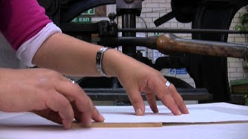 Relief printing at Edinburgh Printmakers