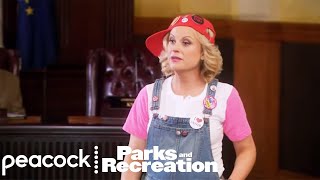 Parks and Recreation: Leslie Filibusters on Rollerskates thumbnail