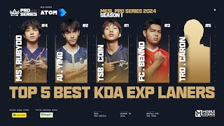 Top 5 Exp Laners with Highest KDA