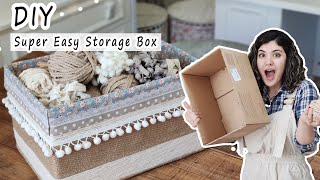 The easiest DIY Storage Box | Cardboard Crafts | best out of waste