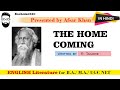 THE HOME COMING | by RABINDRANATH TAGORE in Hindi | English Literature