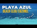 PLAYA AZUL Beach Club/ El mar mas bonito de Cozumel/Un dia en Cozumel