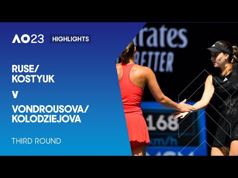 Ruse/Kostyuk v Vondrousova/Kolodziejova Highlights | Australian Open 2023 Third Round